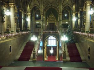 Inside the Hungarian Parliament Building