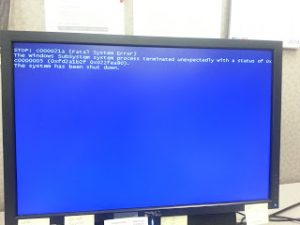 blue-screen